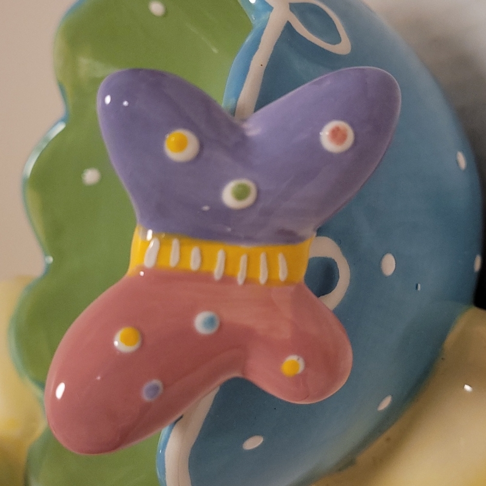 Cracker Barrel Bunny in Bloom Rabbit Candy Dish - Picture 5 of 14